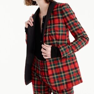 J. Crew Parke Blazer Tartan Plaid Christmas H2991